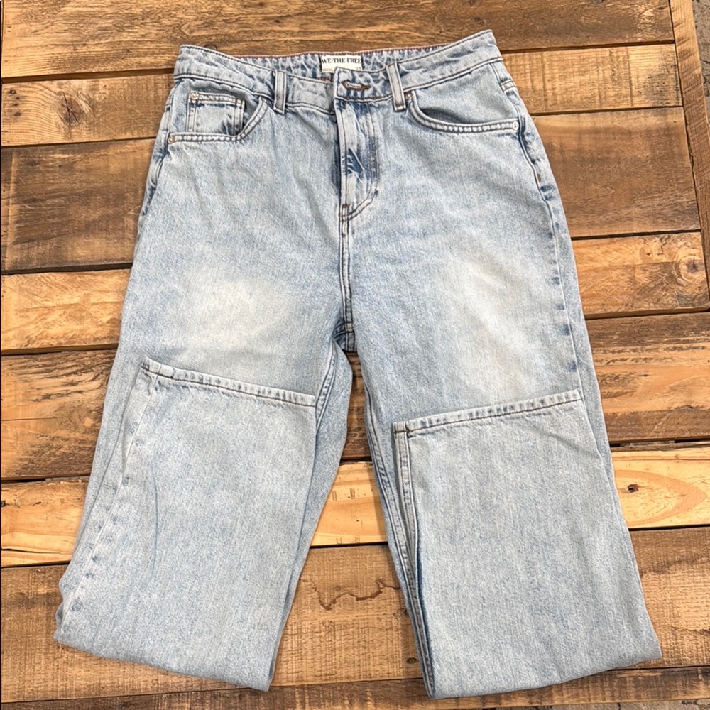 Free People Light Blue Denim Pants